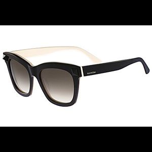 Valentino Black-Ivory Sunglasses